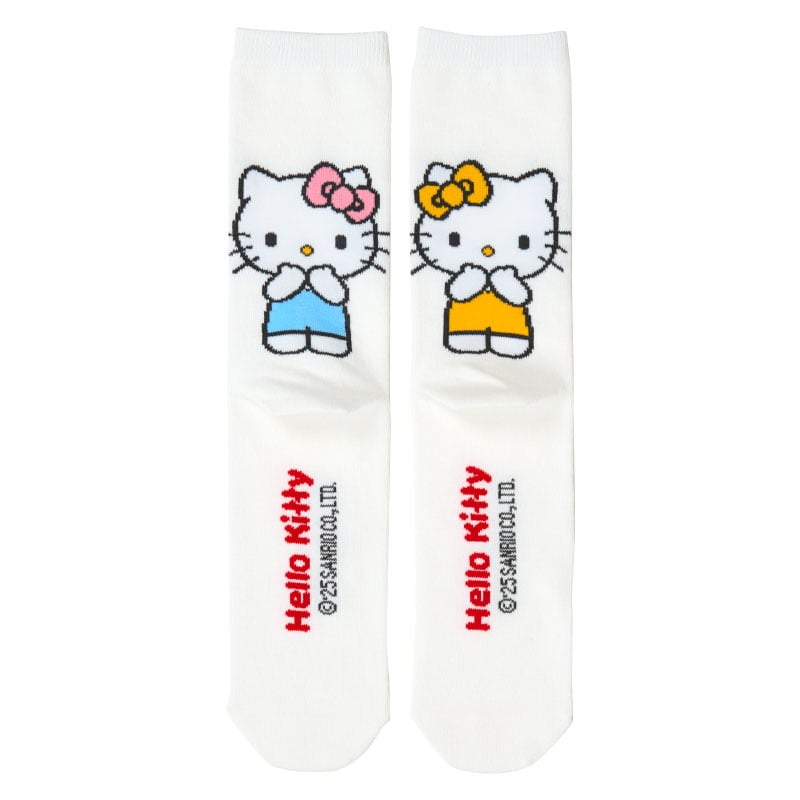 Hello Kitty Besties Cotton Crew Socks with Heel Patterns