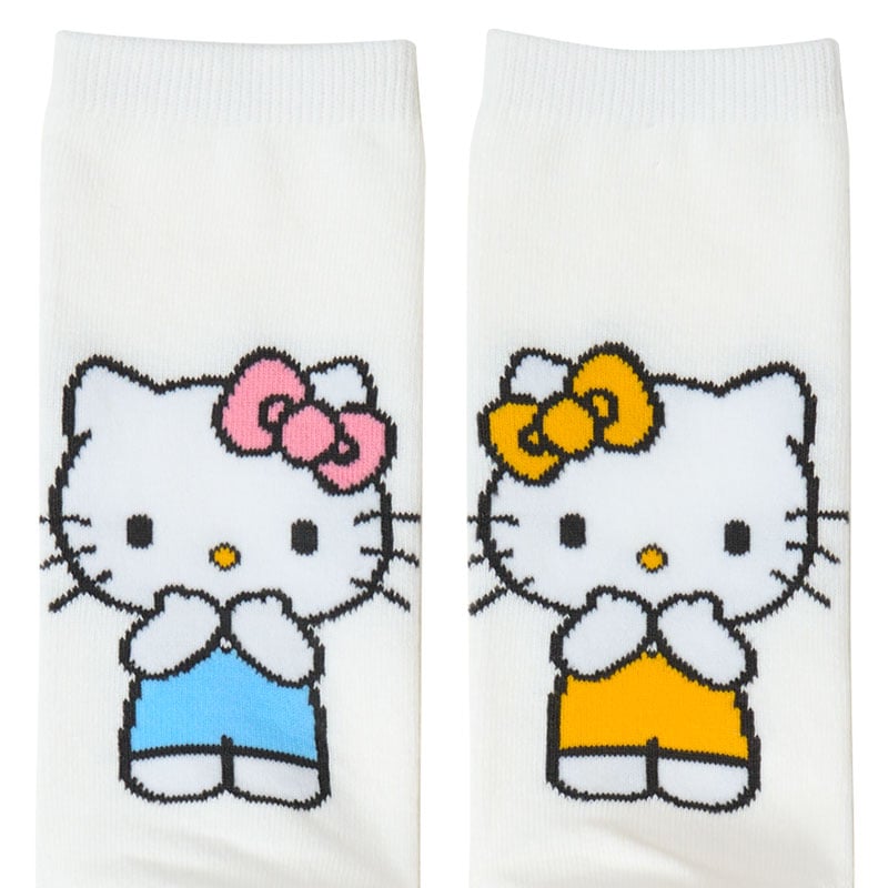 Hello Kitty Besties Cotton Crew Socks with Heel Patterns