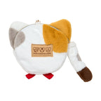 Noranekoland Plush Mini Face Zipper Pouch with Lobster Clasp, Sanrio Cat Club Series
