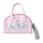 Nya Ni Nyu Nye Nyon PU Mini Handbag with Cat Tail Zipper Pull, Sanrio Cat Club Series