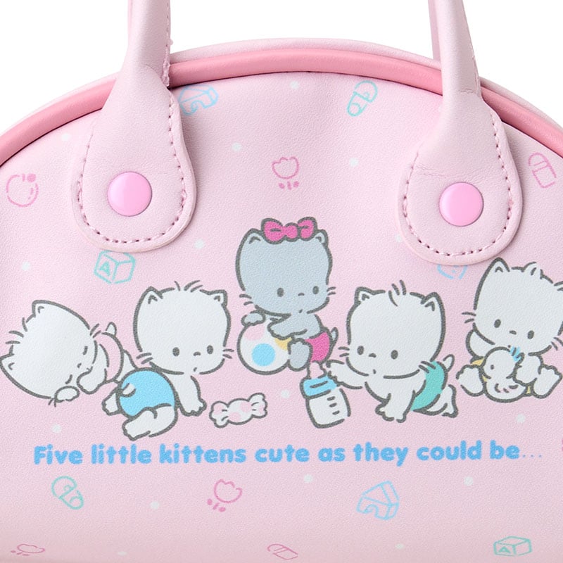 Nya Ni Nyu Nye Nyon PU Mini Handbag with Cat Tail Zipper Pull, Sanrio Cat Club Series