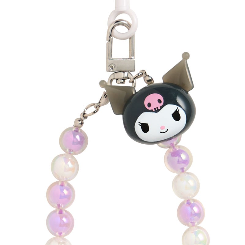 Kuromi Glossy Beaded Removable Smartphone Charm