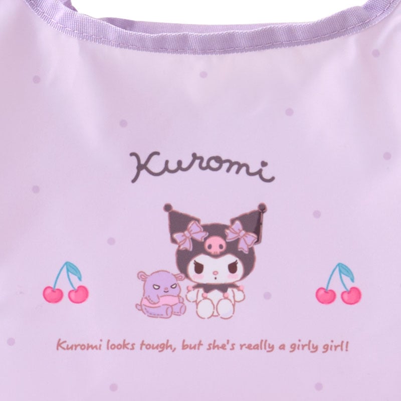 Kuromi Reusable Foldable Poly Lunch Tote Bag