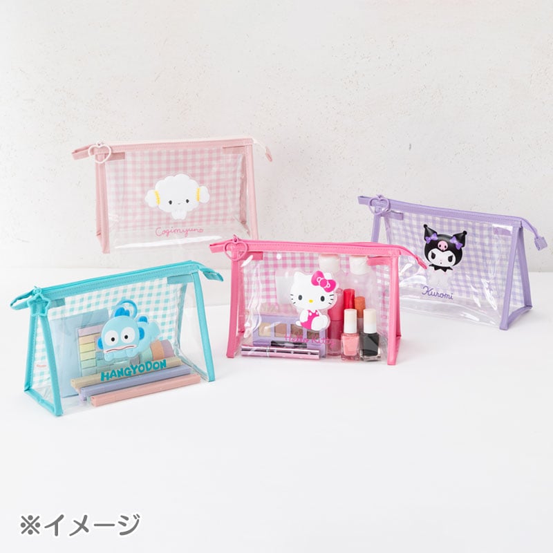 Cogimyun Clear Gingham Triangular Zipper Pouch