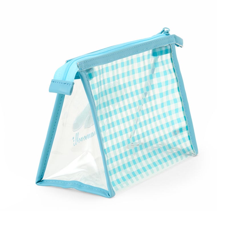 Cinnamoroll Clear Gingham Triangular Zipper Pouch