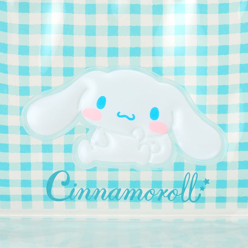 Cinnamoroll Clear Gingham Triangular Zipper Pouch