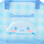 Cinnamoroll Clear Gingham Boston Handbag with Glitter Patch