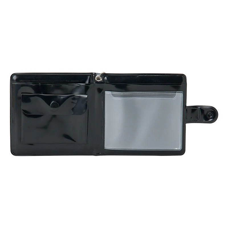 Hello Kitty I Love Hello Kitty Black Vinyl Snap Wallet