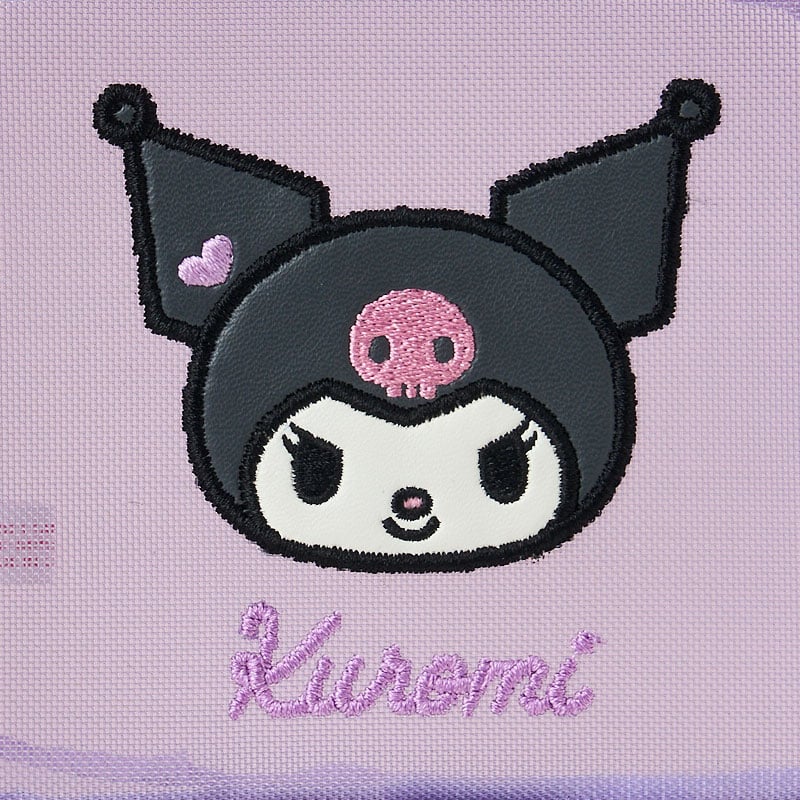 Kuromi Mini Mesh Zipper Pouch with Heart Zip Pull