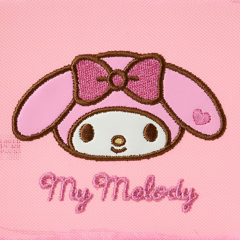 My Melody Mini Mesh Zipper Pouch with Heart Zip Pull