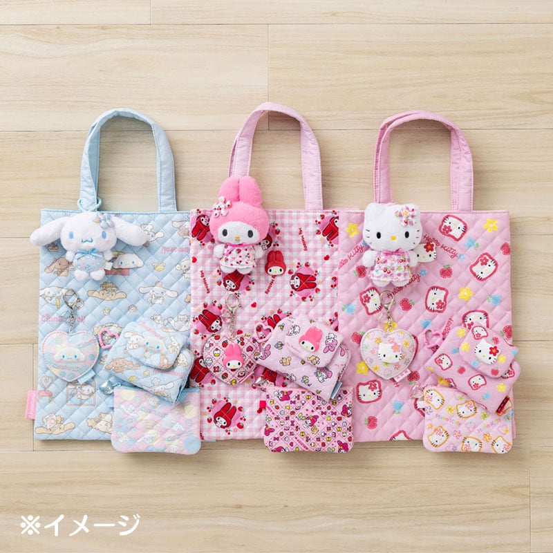 My Melody Retro Quilt Mirror Bag Charm