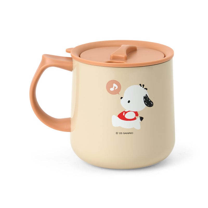 Pochacco Stainless Steel Travel Mug with Sliding Lid, 12 Oz