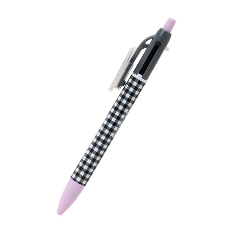 Kuromi 2-Color Gingham Retractable Ballpoint Pen