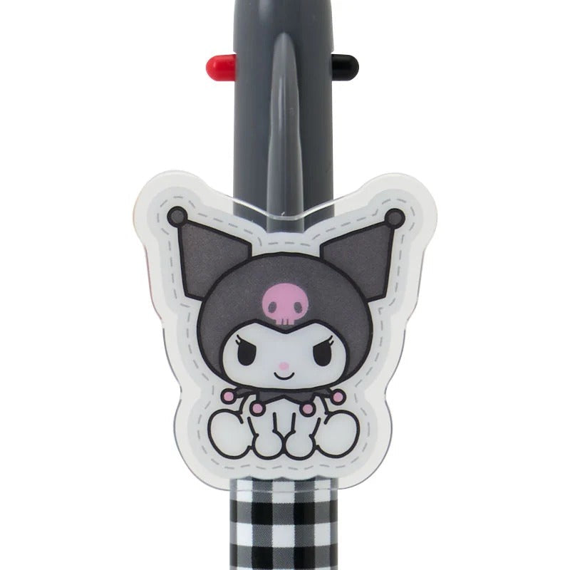 Kuromi 2-Color Gingham Retractable Ballpoint Pen