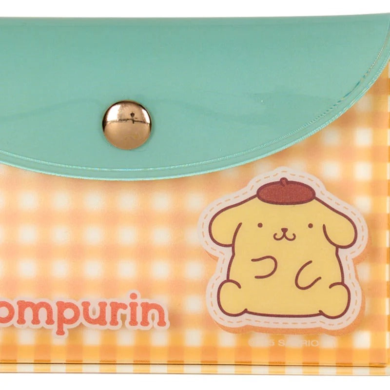Pompompurin Gingham Mini Memo Sheets With Case
