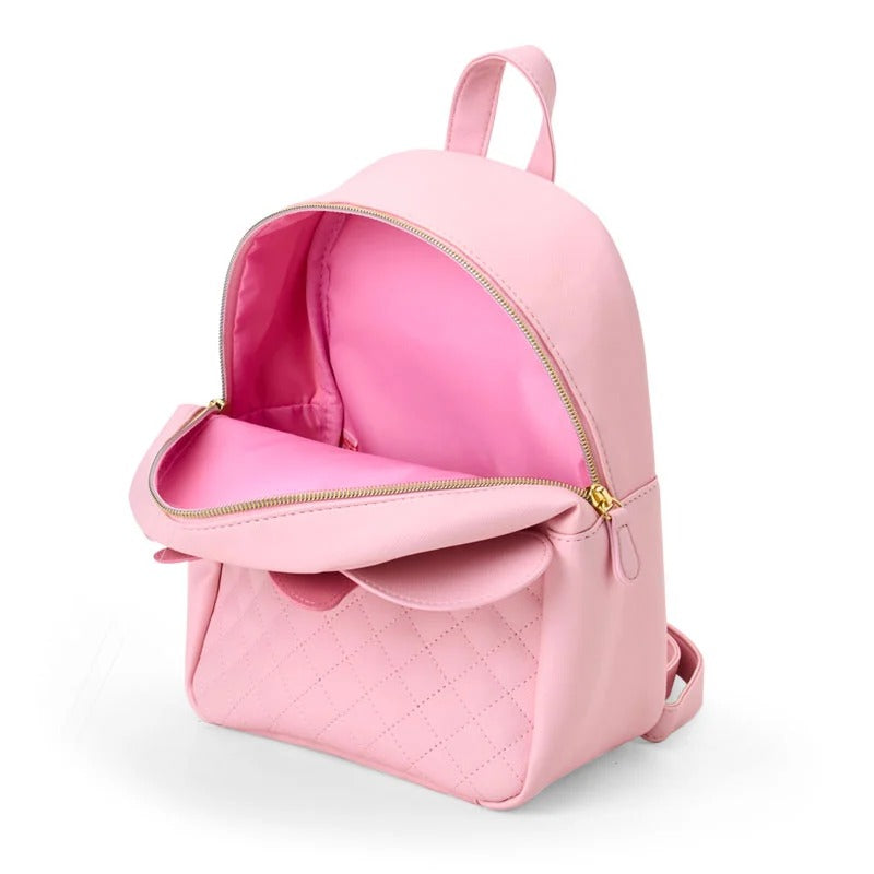 My Melody Quilted PU Mini Backpack With Straps