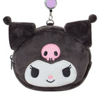 Kuromi Plush ID Badge Holder With Reel