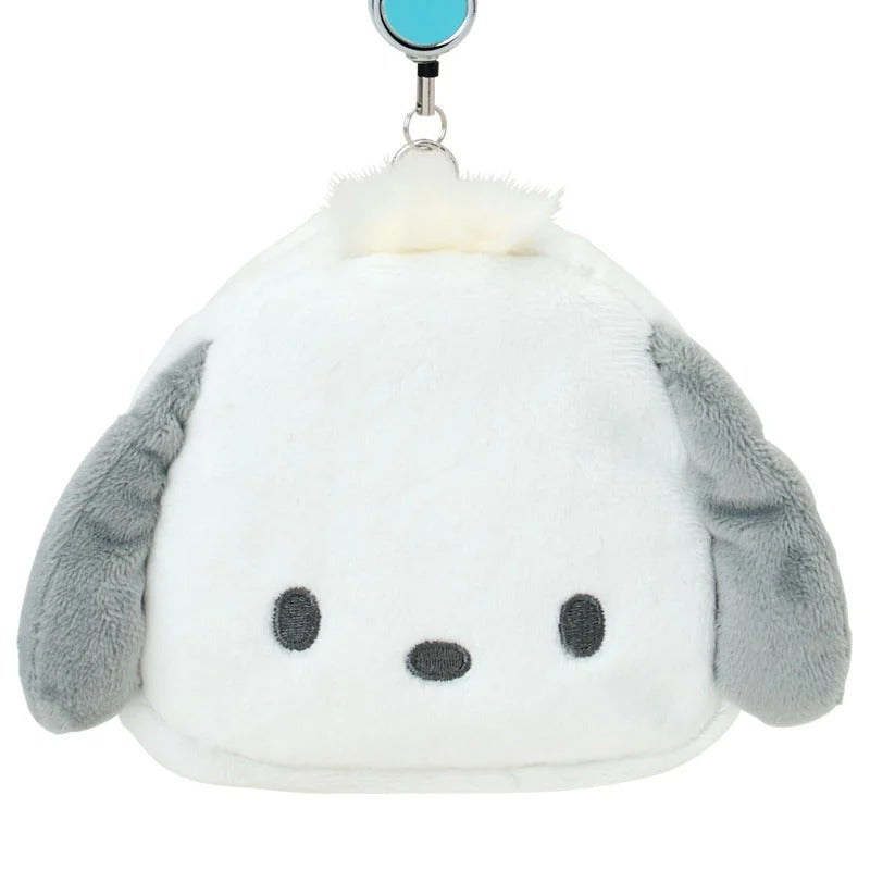 Pochacco Plush ID Badge Holder With Reel